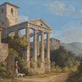 The Temple of Hercules in Cori Mural Wallpaper - pure wallpaper artwork