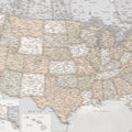 US Map Detailed - Lucille Mural Wallpaper - pure wallpaper artwork