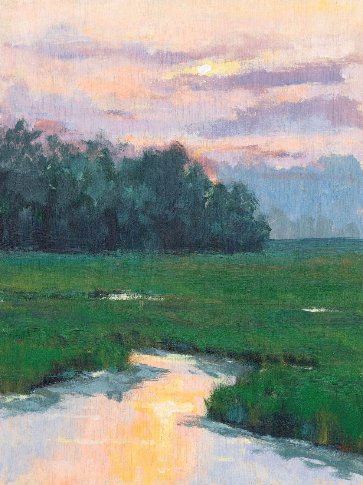 Sunset Over the Marshes Mural Wallpaper - pure wallpaper artwork