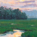 Sunset Over the Marshes Mural Wallpaper - pure wallpaper artwork