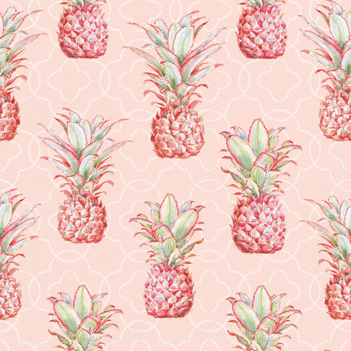 Pineapple Goals Pink Mural Wallpaper - pure wallpaper artwork