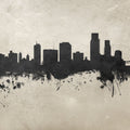 Corpus Christi Texas Skyline Concrete Mural Wallpaper - pure wallpaper artwork