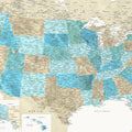 US Map Detailed - Uxia Mural Wallpaper - pure wallpaper artwork
