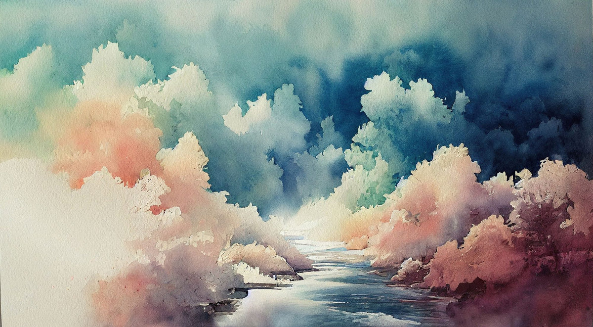 Riverbank Mural Wallpaper - pure wallpaper artwork
