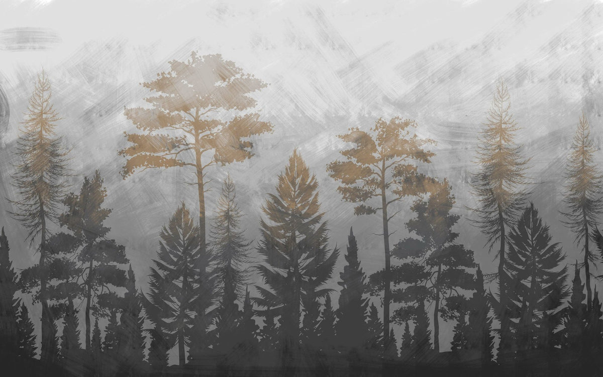 Canadian Mountains Mural Wallpaper - pure wallpaper artwork