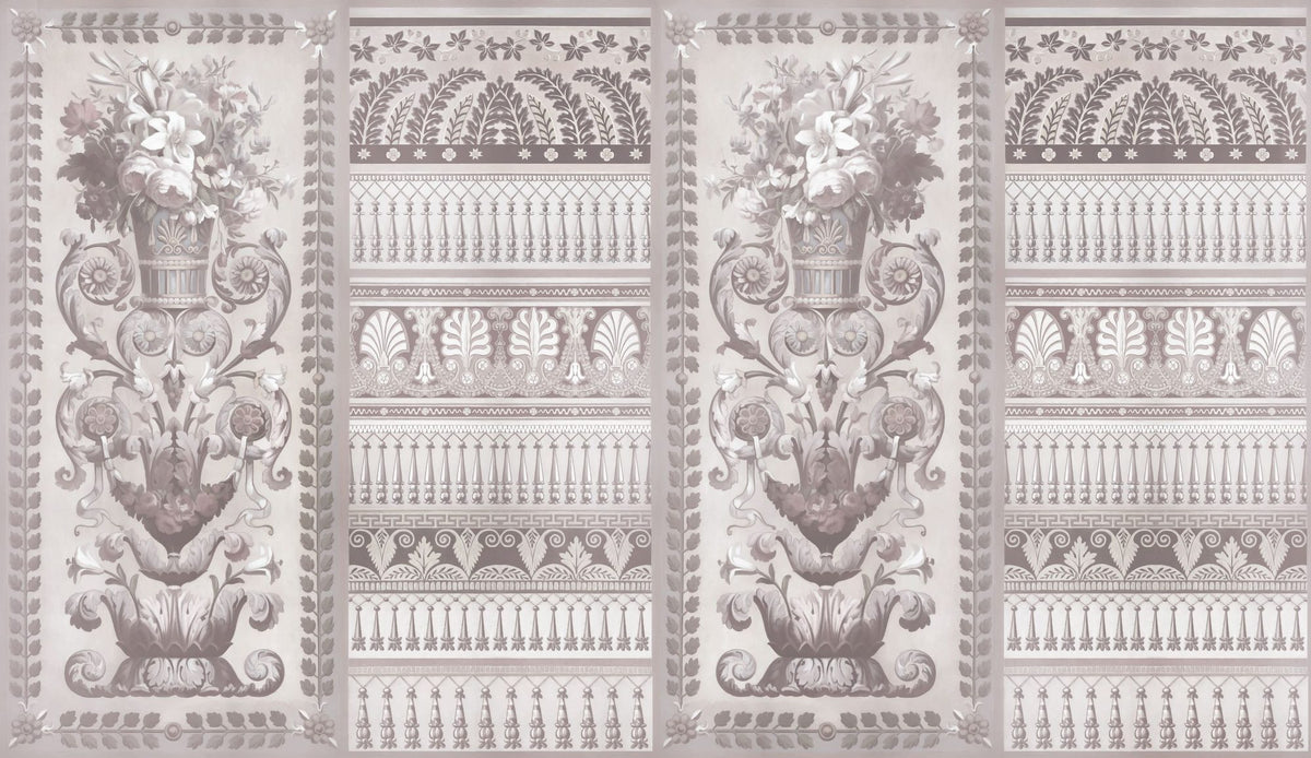 Flower Mountain, Beige Mural Wallpaper - pure wallpaper artwork