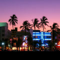 Neon Sunset Boulevard Mural Wallpaper - pure wallpaper artwork