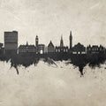 Lille France Skyline Concrete Mural Wallpaper - pure wallpaper artwork