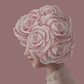 Rose Head Mural Wallpaper - pure wallpaper artwork
