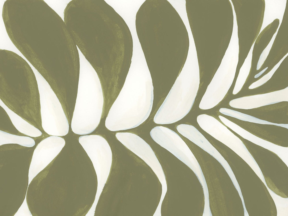 Organic Leaf Mural Wallpaper - pure wallpaper artwork