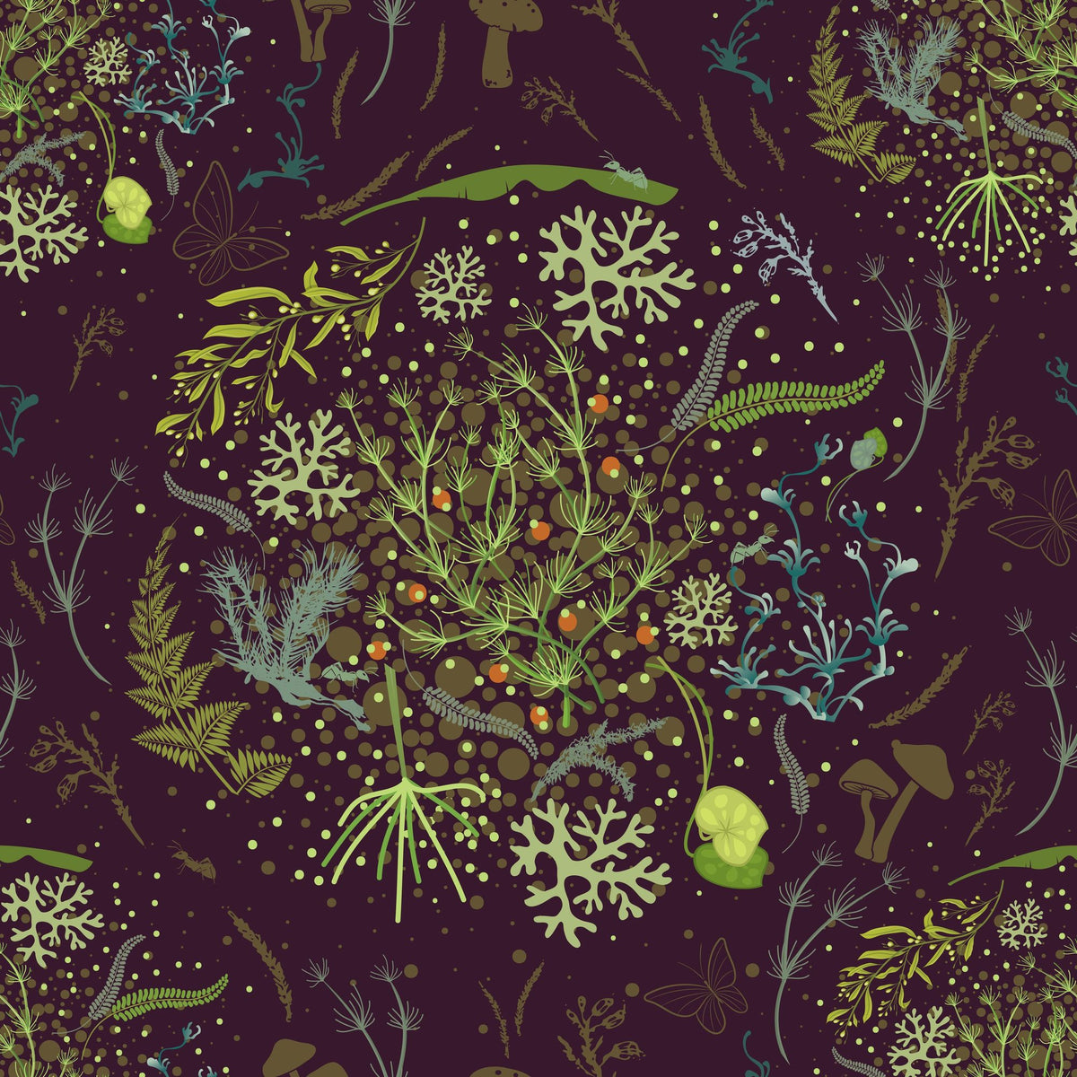 Mosses, Vine Mural Wallpaper - pure wallpaper artwork