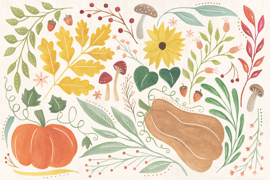 Mod Harvest Mural Wallpaper