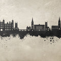 Stamford England Skyline Concrete Mural Wallpaper - pure wallpaper artwork