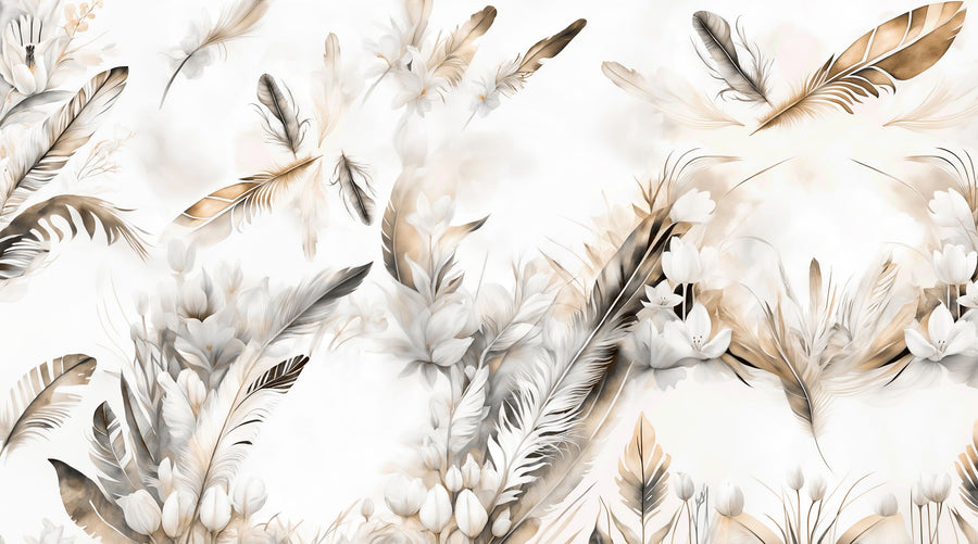 Tender Love Yellow Mural Wallpaper