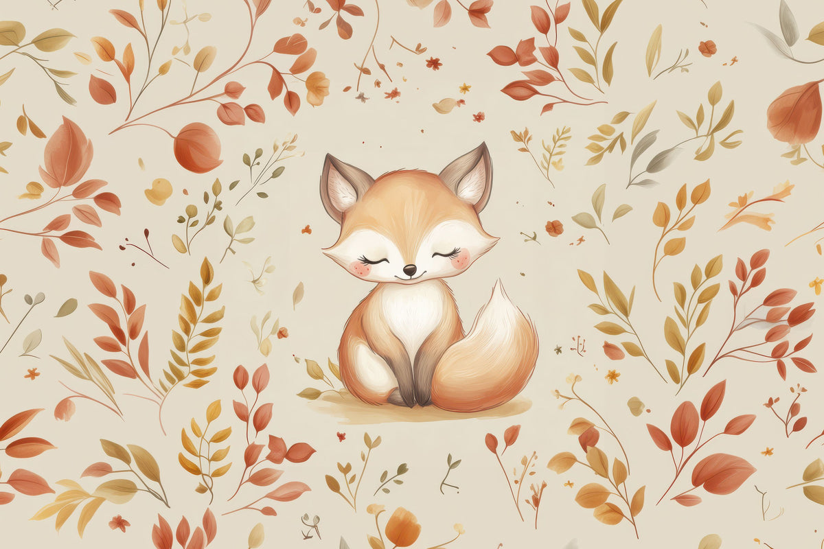 Fox Fall Mural Wallpaper - pure wallpaper artwork