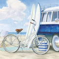Beach Time Baskets Mural Wallpaper - pure wallpaper artwork