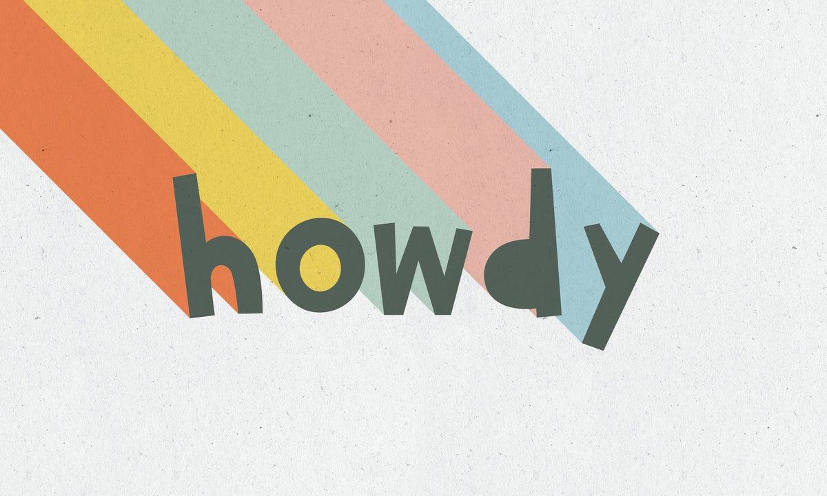 Howdy Rainbow Mural Wallpaper - pure wallpaper artwork