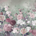 Rose Garden Green Mural Wallpaper - pure wallpaper artwork