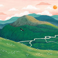 The Sleeping Mountain Mural Wallpaper - pure wallpaper artwork