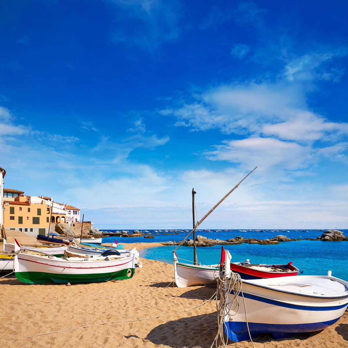 Parafrugell Beach Mural Wallpaper - pure wallpaper artwork