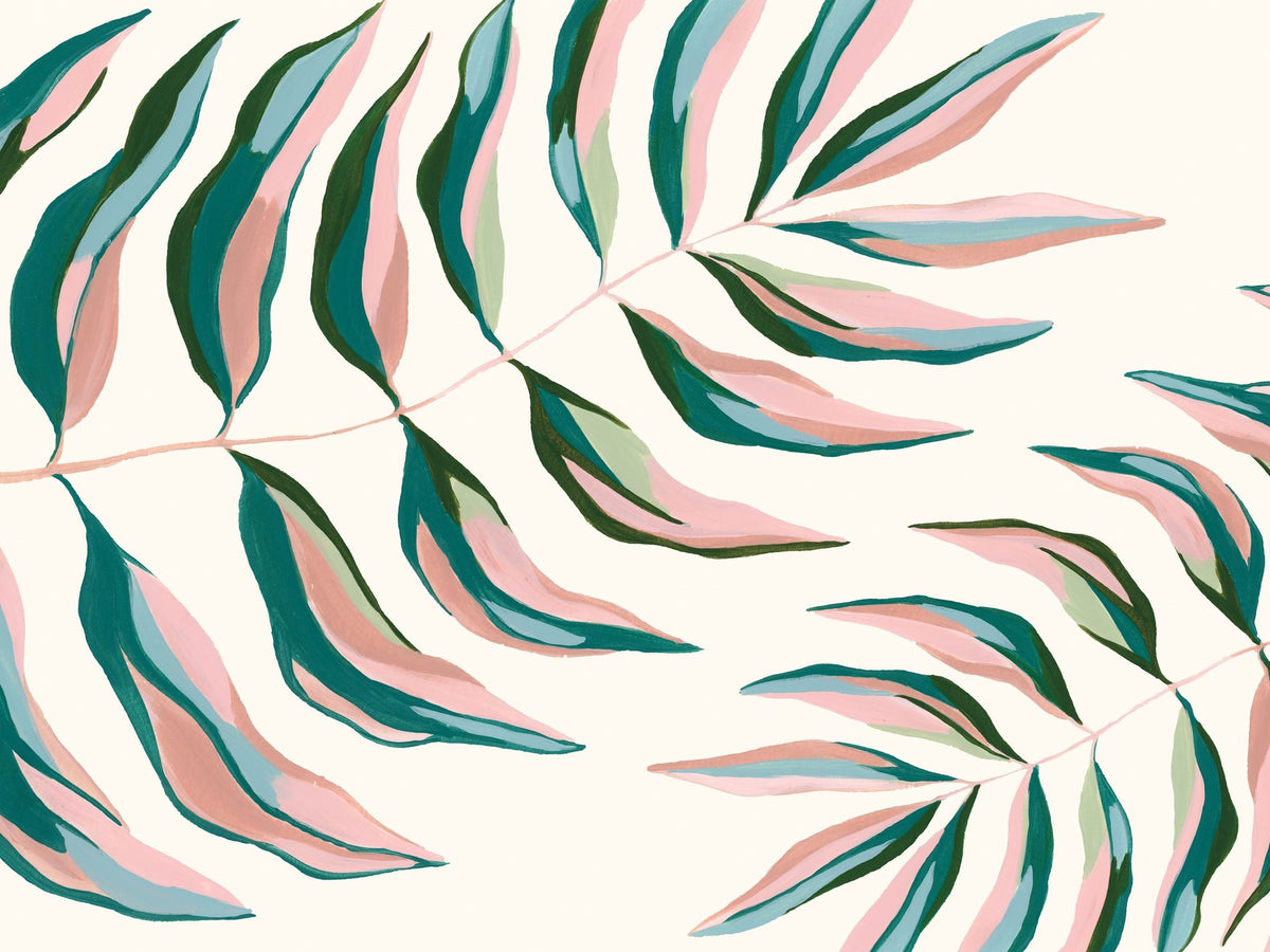 Tropical Palms Mural Wallpaper - pure wallpaper artwork