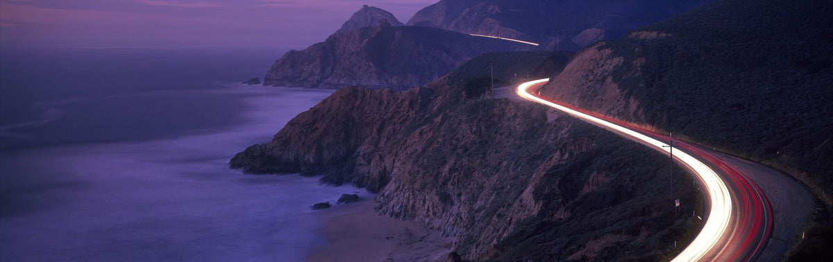 Twilight Coastal Voyage Mural Wallpaper - pure wallpaper artwork