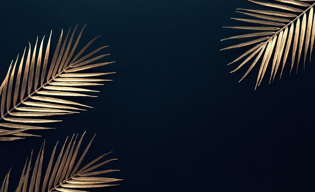 Botanical Gold Mural Wallpaper - pure wallpaper artwork
