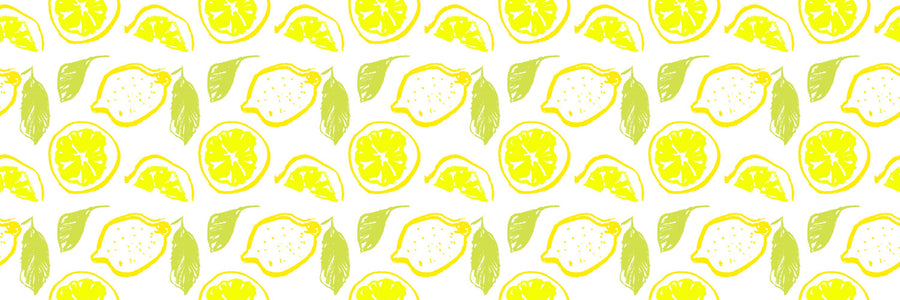 Summer Lemon Love Mural Wallpaper