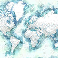World Map Cities - Shari Mural Wallpaper - pure wallpaper artwork