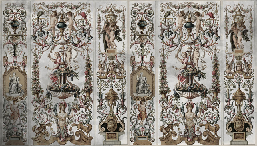 Baroque Panel Mural Wallpaper