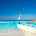 Egret Harbor Mural Wallpaper - pure wallpaper artwork