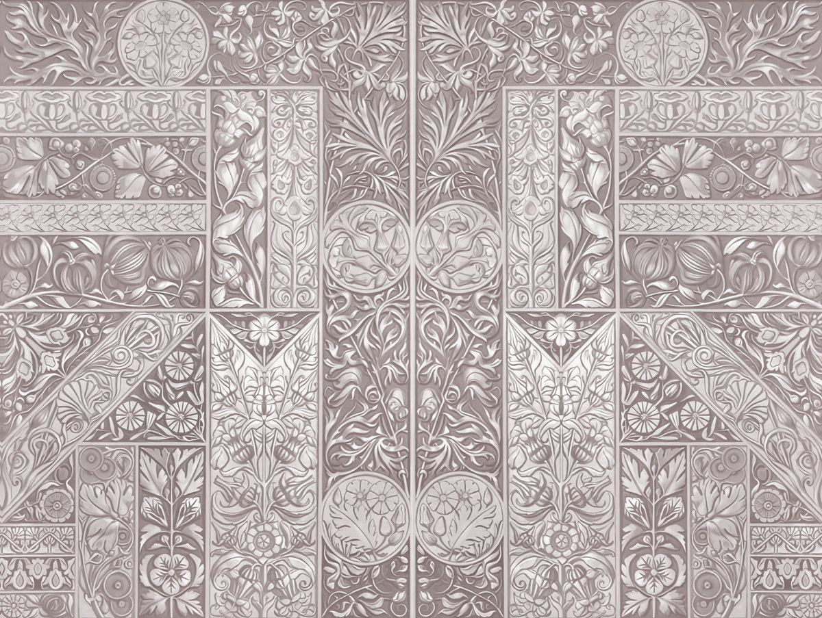 Flower Collection, Rosy Beige Mural Wallpaper - pure wallpaper artwork