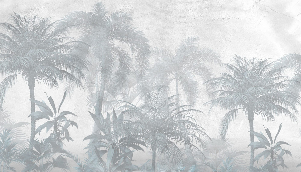 Swaying Palm Trees Mural Wallpaper - pure wallpaper artwork