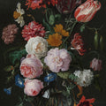 Still Life with Flowers in a Glass Vase Mural Wallpaper - pure wallpaper artwork