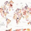 Desert Bloom Map Mural Wallpaper - pure wallpaper artwork