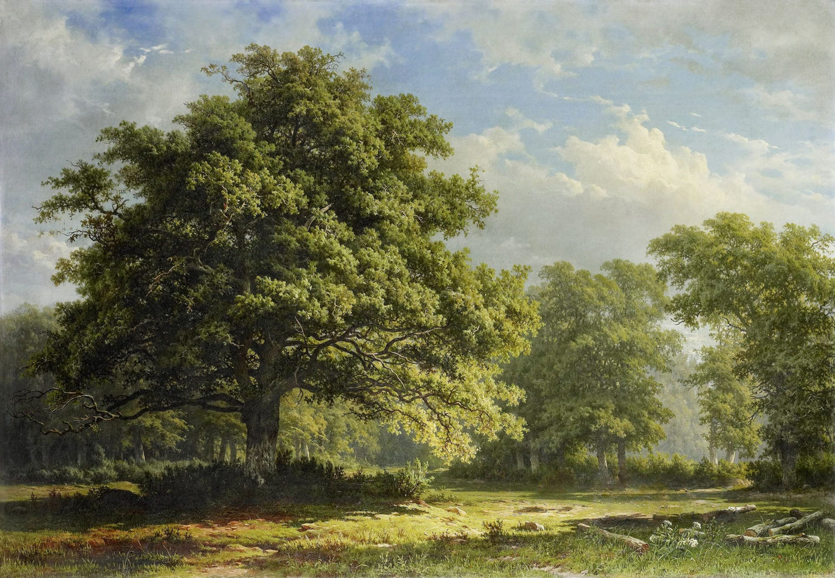 Painted Oak Landscape Mural Wallpaper - pure wallpaper artwork