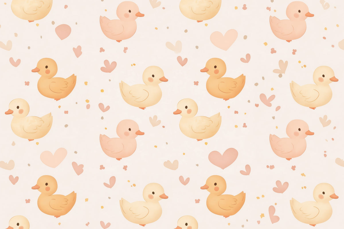 Cute Ducklings Mural Wallpaper - pure wallpaper artwork
