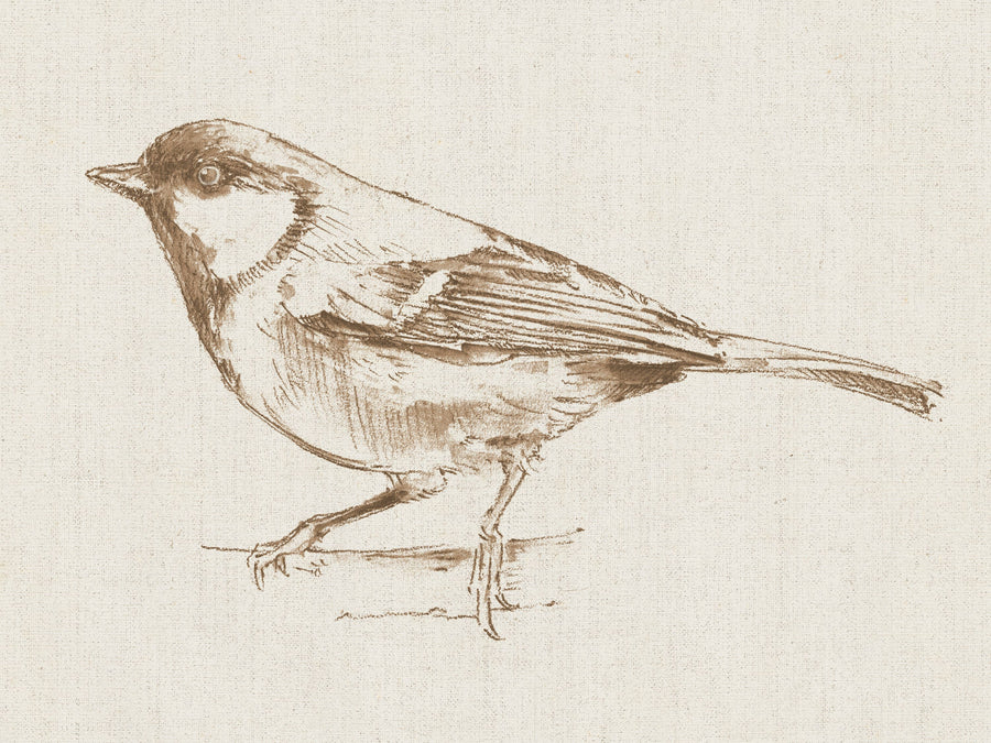 A Blue Note Bird II Mural Wallpaper
