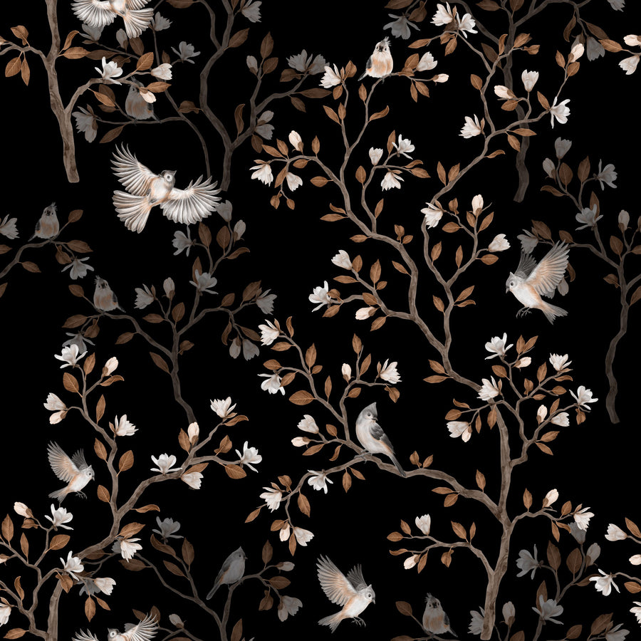 Night Birds Mural Wallpaper