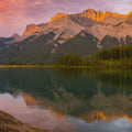Canmore Lake Mural Wallpaper - pure wallpaper artwork