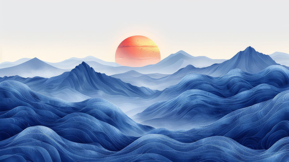 Summit Sunset Mural Wallpaper - pure wallpaper artwork