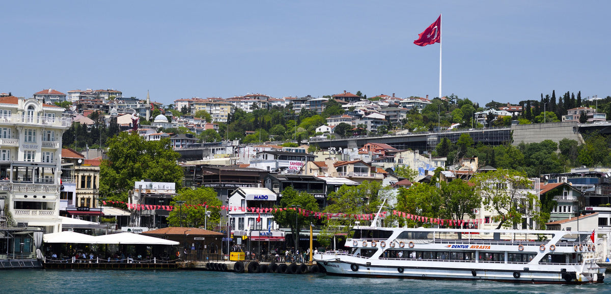 Turkish Waterfront Mural Wallpaper - pure wallpaper artwork