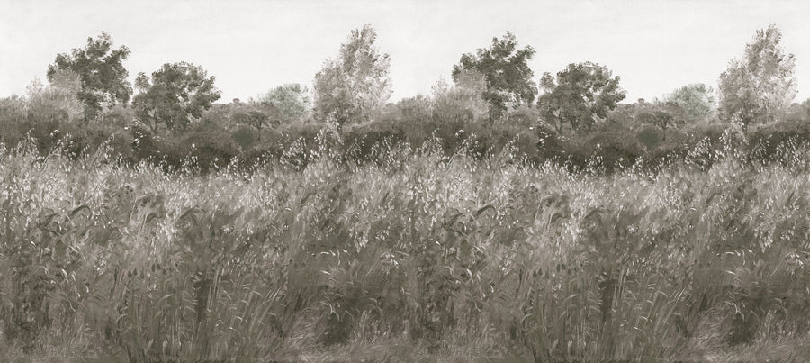 Meadow Whisper, Olive Mural Wallpaper