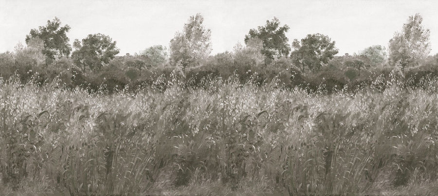 Landscape Wallpaper Mural – Scenery Wall Mural – Meadow Whisper, Olive printable artwork