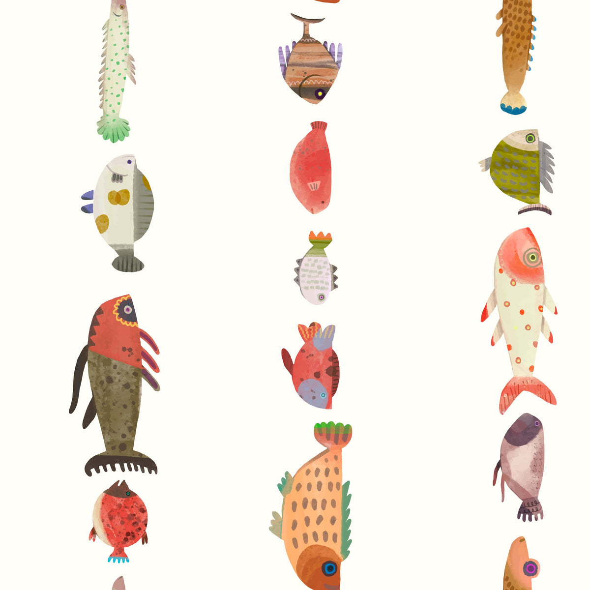 Fantasy Fish Mural Wallpaper - pure wallpaper artwork