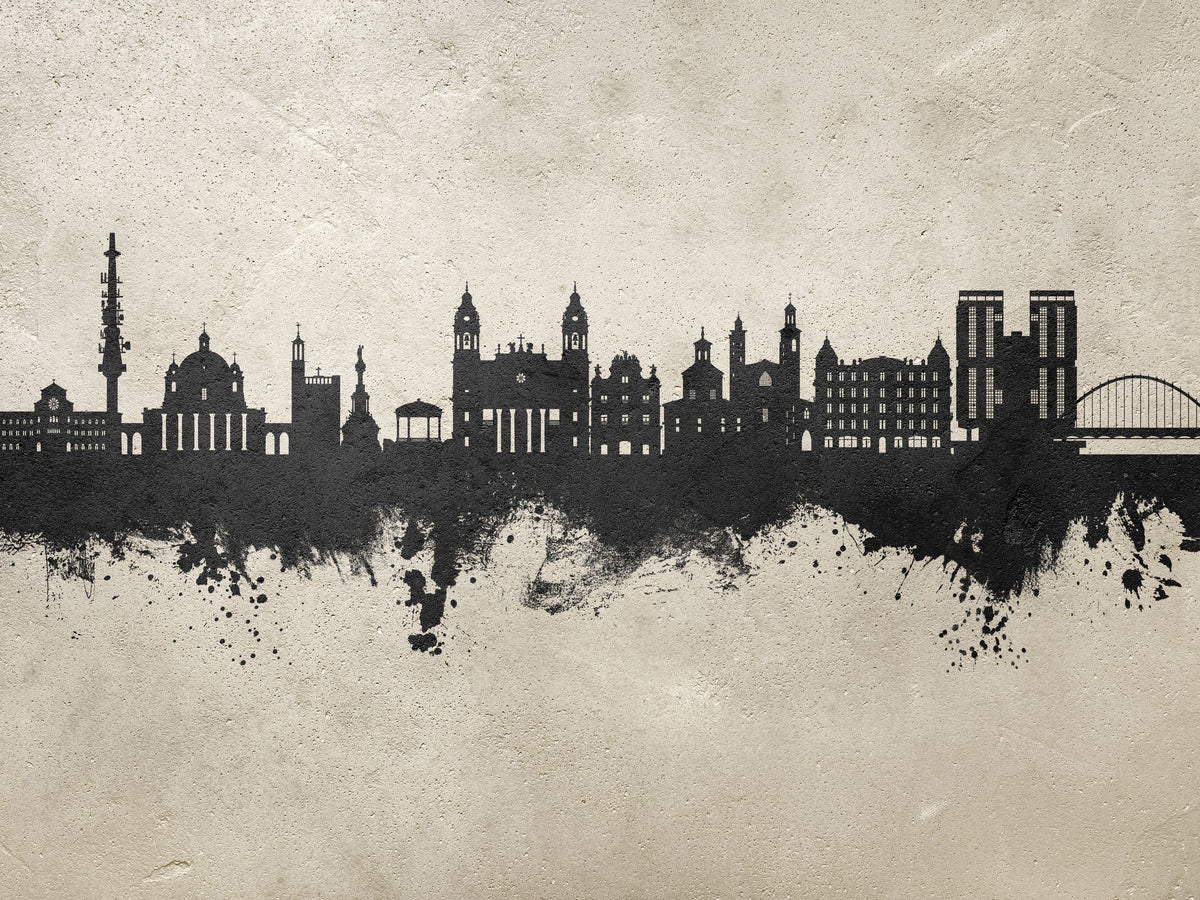 Pamplona Spain Skyline Concrete Mural Wallpaper - pure wallpaper artwork