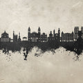 Pamplona Spain Skyline Concrete Mural Wallpaper - pure wallpaper artwork
