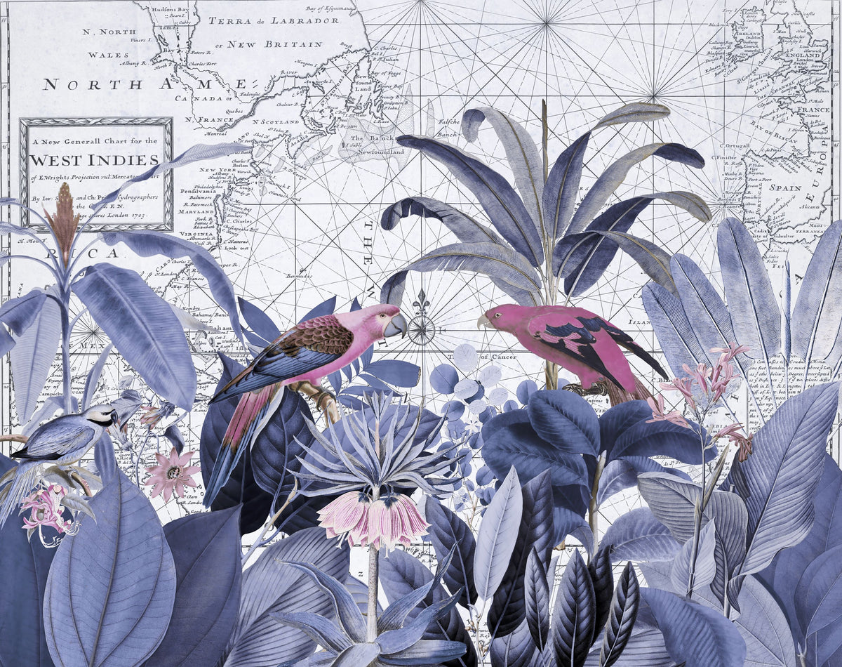 Exotic Wildlife VI-II Mural Wallpaper - pure wallpaper artwork