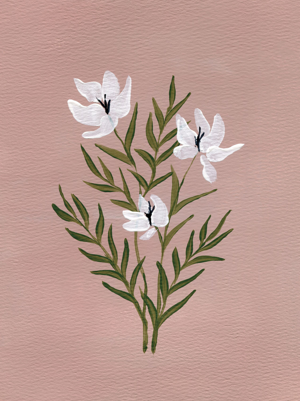Pretty Little Flower IV Mural Wallpaper - pure wallpaper artwork