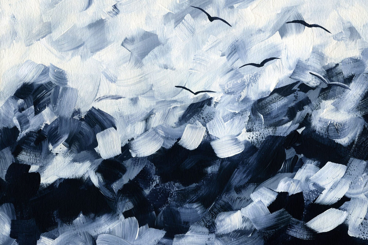 Stormy Sea Mural Wallpaper - pure wallpaper artwork